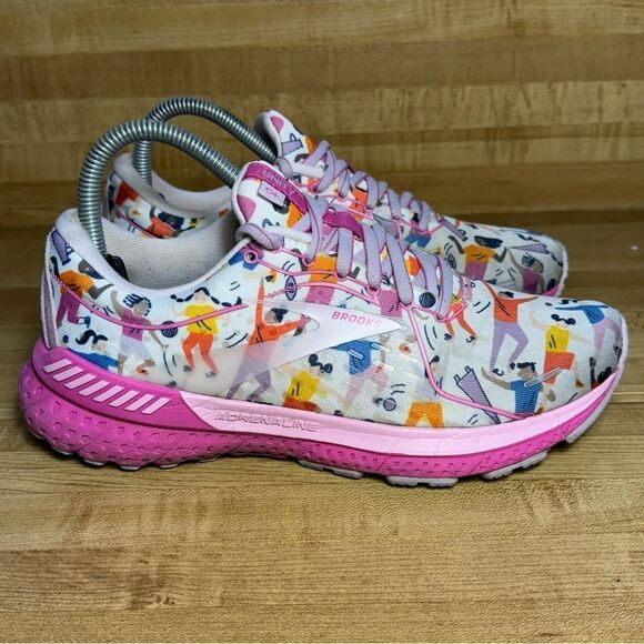 Brooks Adrenaline GTS 21 Unity Empower Her Pink Running Shoes Womens Size 7.5 - Picture 1 of 7